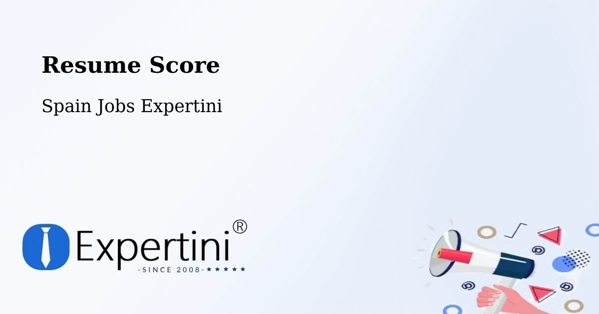 Resume Score & Job Description Match Tool – Parla - Spain Jobs Expertini